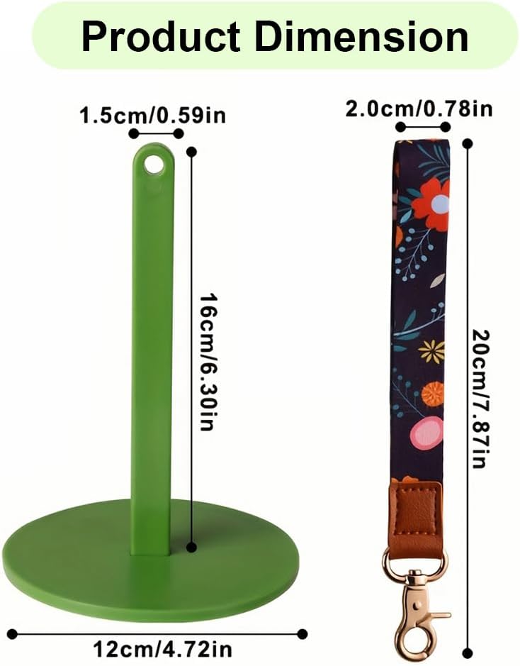 Dasonwin Portable Yarn Holder,Travel Yarn Holder,Wrist Yarn Holder for Crocheting, Green Plastic Yarn Holder,Knitting Supplies Gift for Craft Lovers. (Green) - Image 5
